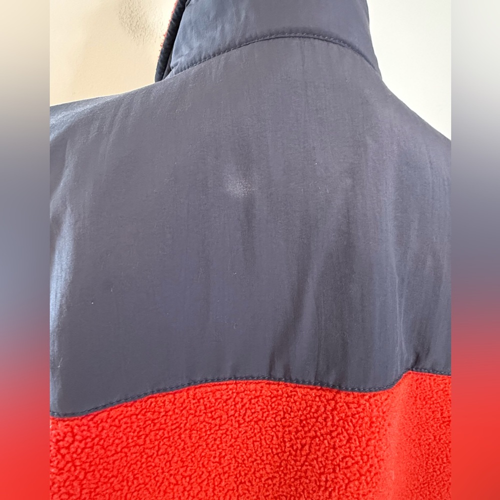 The North Face Polartec fleece jacket red gray SZ SM - Picture 6 of 14